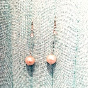 Faux Pearl Drop Earrings